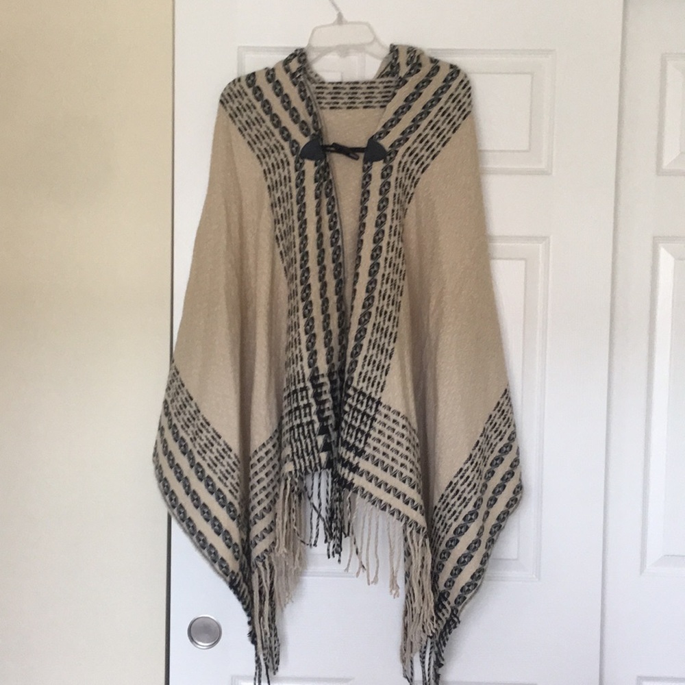 Hooded Cape Poncho